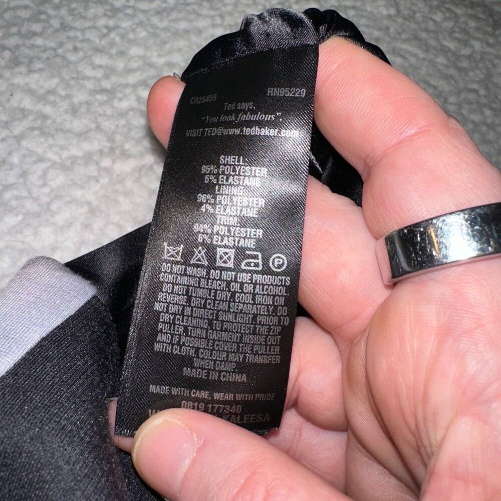 Ted Baker Kaleesa Chelsea Collared Flower Dress Size 1 (XS) EUC - Picture 9 of 16